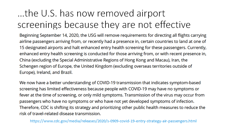 15/Maybe passenger screening was stricter in the U.S.?Of 675,000 passengers screened in *all* U.S. airports, 15 were identified with  #COVID19. If Spain had implemented the U.S. screening procedures, Madrid would have found too few cases to explain the difference.In fact...