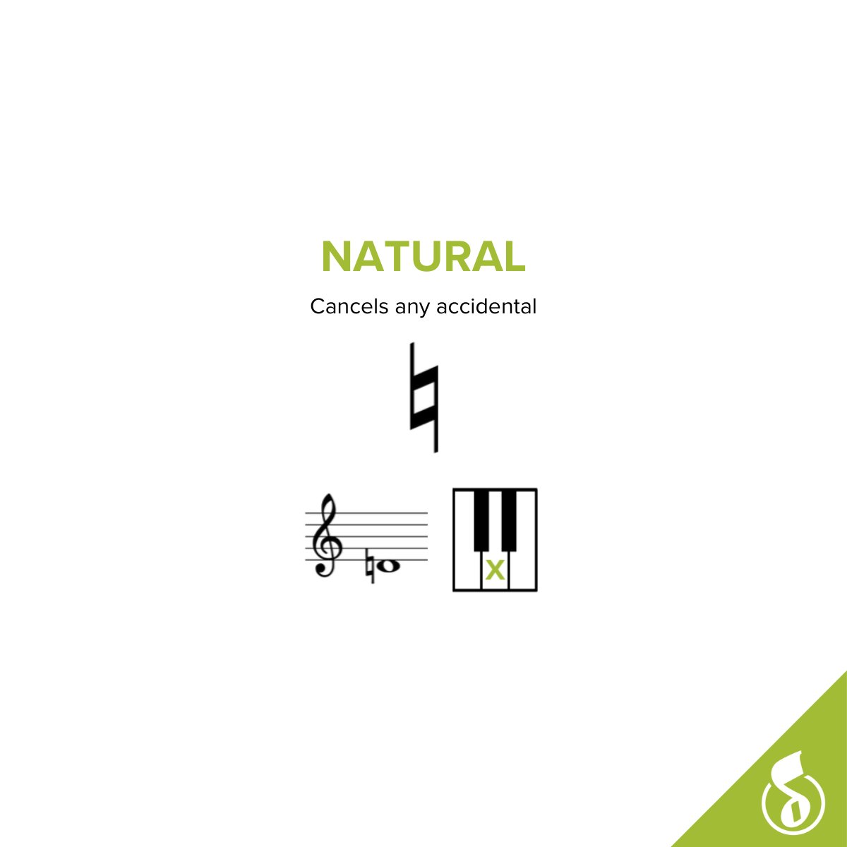 ➡️  Swipe through to learn about three types of accidentals!