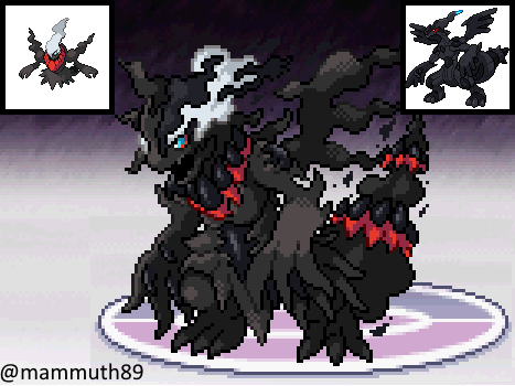 Mammuth89 on X: Darkrai/Zekrom fusion  / X