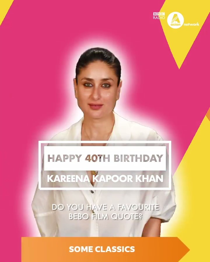 Happy 40th Birthday, Kareena Kapoor Khan! What Bebo quote do you love the most? 