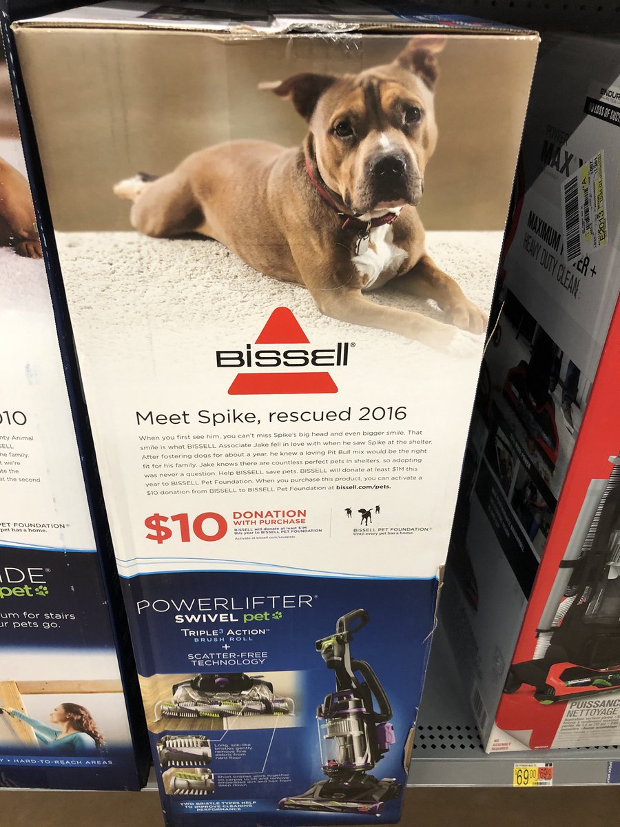 jamiefinstad's tweet photo. If @BISSELLclean thinks FOR ONE SECOND that putting rescue dogs on the side of their box is going to make me want to buy their product.....they’re absolutely right. Take my money.

Kudos to this marketing tactic 👏🏻👏🏻 https://t.co/kThOB76JY2