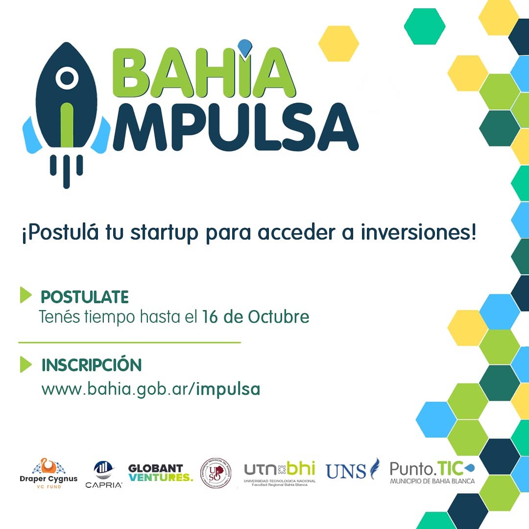 bahiahubmbb's tweet photo. BAHÍA IMPULSA 🚀
 
Postulá tu Startup para acceder a inversiones
 
Generá impacto socioeconómico positivo y puestos de trabajo en la ciudad ✔️

📅 Postulate: tenés tiempo hasta el 16 de Octubre

👉 Inscribite en https://t.co/nRXYRMHVog https://t.co/9V7P9YLuD9