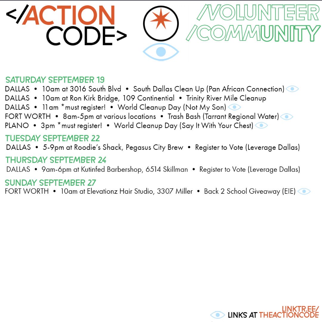 theactioncode's tweet image. Updated 9/18