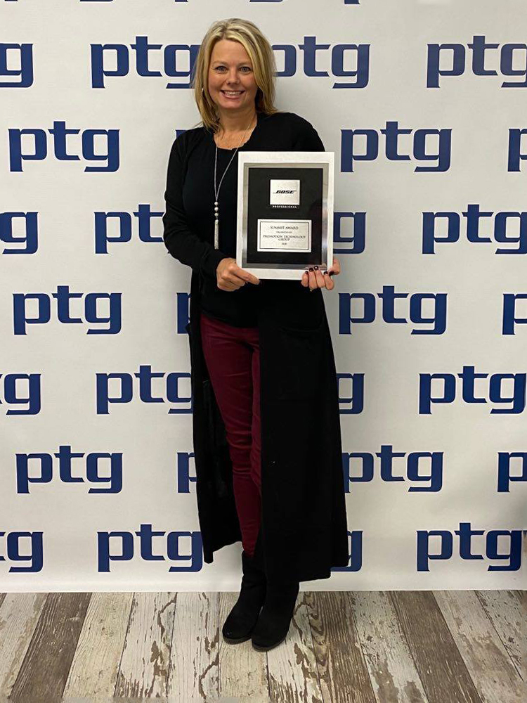 PTG (@promotiontech) on Twitter photo PTG was honored today to receive the Summit Award from our partners at <a href="/BosePro/">Bose Professional</a>! We're delighted to give our customers best-in-class audio technology and are excited for our partnership to continue to perform above expectations. PTG was honored today to receive the Summit Award from our partners at <a href="/BosePro/">Bose Professional</a>! We're delighted to give our customers best-in-class audio technology and are excited for our partnership to continue to perform above expectations.