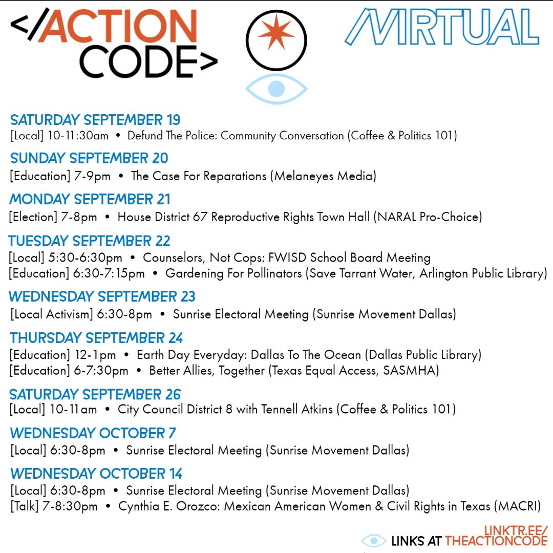 theactioncode's tweet image. Updated 9/18.

Links at: linktr.ee/theactioncode