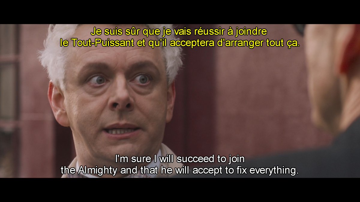 #36 Interesting fact but in the french version, God is both referred to with he/him and she/her pronouns by Aziraphale who only refers to God with “she” pronouns in the original version.