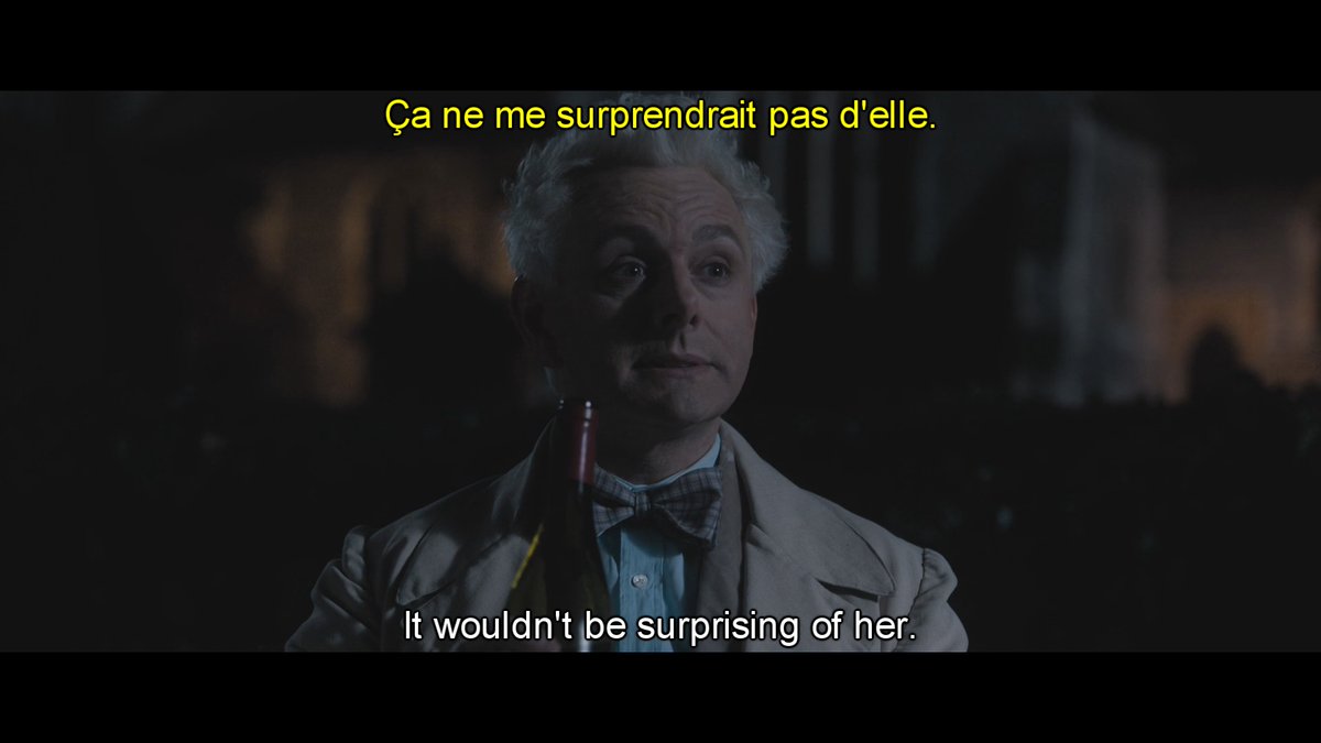 #36 Interesting fact but in the french version, God is both referred to with he/him and she/her pronouns by Aziraphale who only refers to God with “she” pronouns in the original version.