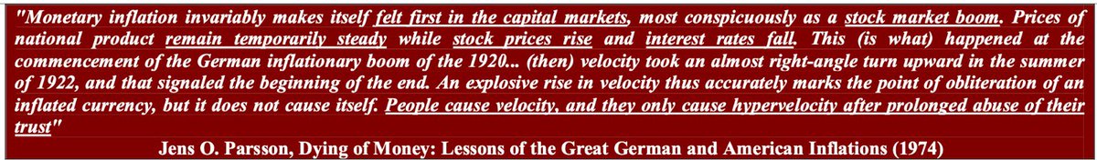 4-Velocity is a psychological concept before an economic one. People cause velocity. And when they do, velocity could spike up violently and unexpectedly. I’ve paraphrased most of the above from  @vol_christopher’s “Vol at World’s End”, and a quote he attaches in there by Parsson: