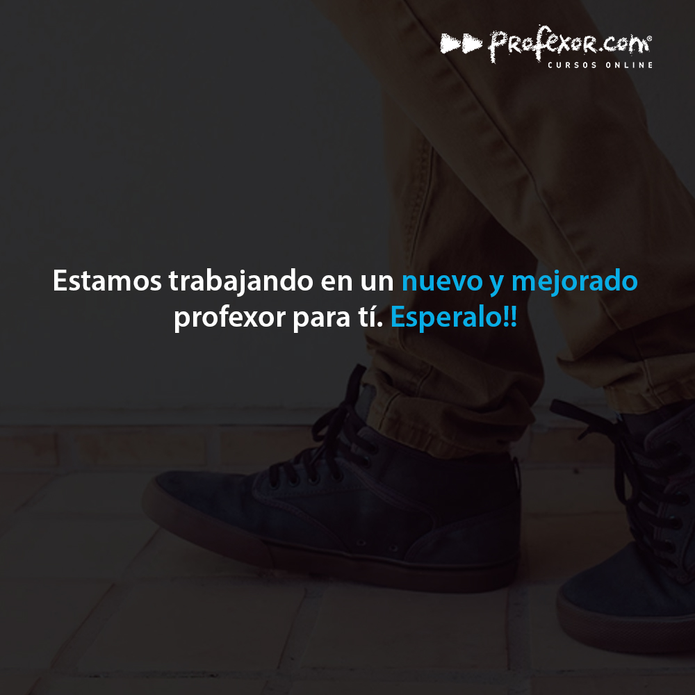 En Profexor.com nos encontramos trabajando día a día para ofrecer los mejores contenidos educativos para que crezcas en tu profesión, tu negocio, y tu vida.
Actualmente podrás disfrutar de nuestros cursos desde nuestro canal de Youtube ProfexorTv.