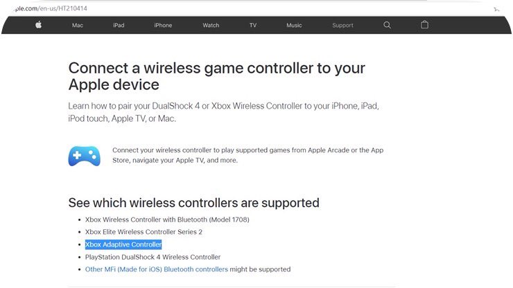 KaitlynJones_'s tweet image. Apple iOS 14 update includes support for the #XboxAdaptiveController. 🎉🎉🎉