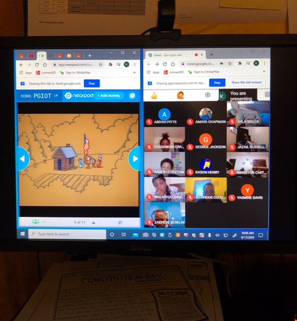 MESwildcats's tweet photo. Constitution Day Remotely! #sharepcs https://t.co/SbjF8B87iT