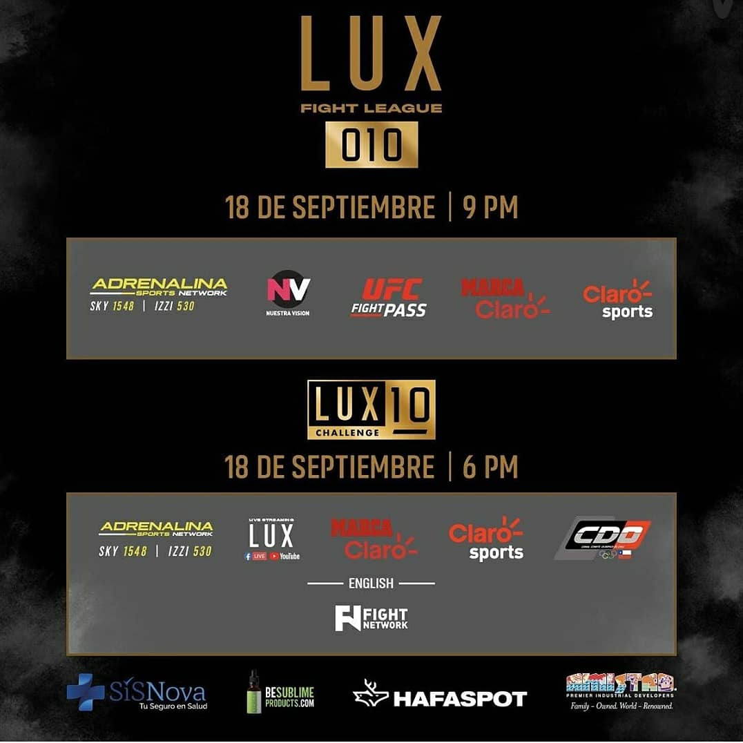 fanaticosMMAGT's tweet photo. Es noche de pelea, noche de #LUX10 desde México. En la estelar Alessandro Costa quién viene de una guerra ante nuestro compatriota Terror Ortis.

En la segunda imagen las opciones para ver este evento que arranca en vivo a las 5:00 PM 🇬🇹/6:00 PM 🇲🇽.
@luxfightleague https://t.co/XOQ11xrNYm