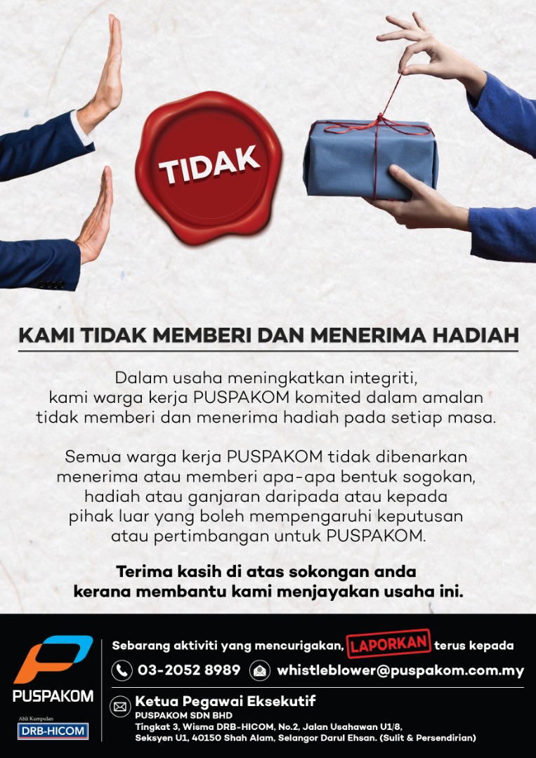 Tidak kepada hadiah.