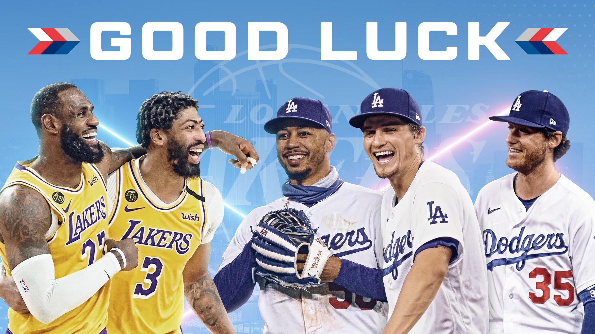 Los Angeles Dodgers on X: For LA. Good luck tonight, @Lakers! #Dodgers