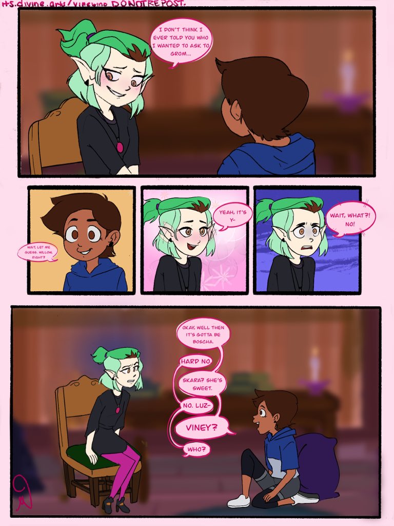 itsdivinearts's tweet photo. A start. (3/?)

Omg, it’s happening. It’s happening! Lookout for the next page hopefully dropping this weekend!

#lumity #lumitycomic #luzxamity #TheOwlHouseAmity #TheOwlHouseLuz #LuzNoceda #AmityBlight #TheOwlHouse #TOH #disneycomic #disney #Luz https://t.co/5f4epMHSzU