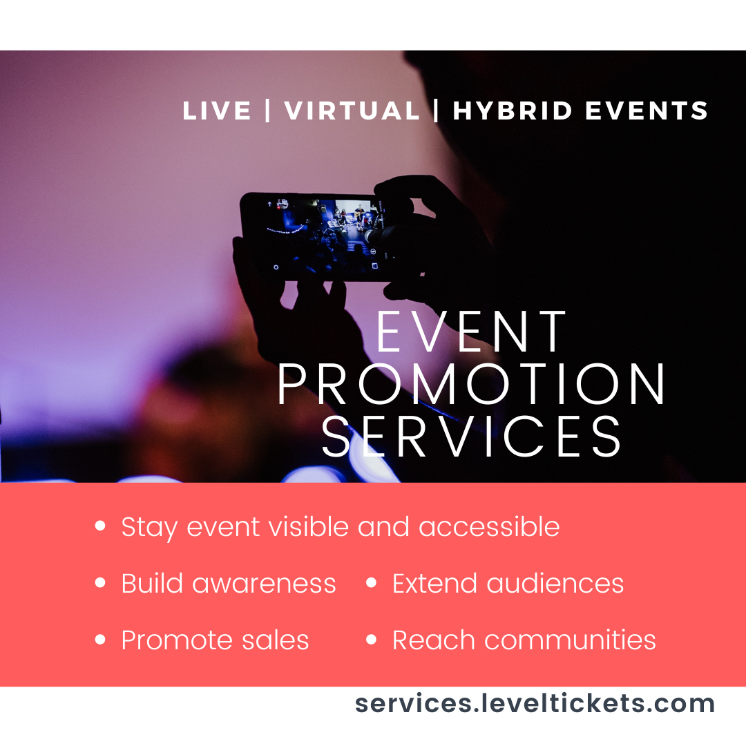 We don’t just list your event and hope for the best! We support your event promotion! 
📣
Promotional tools that keep your event visible, target audiences, build awareness and promote sales. 
📣
➡️#️⃣
#digitalmarketing #emailcampaigns #eventpromotion #levelticketslive