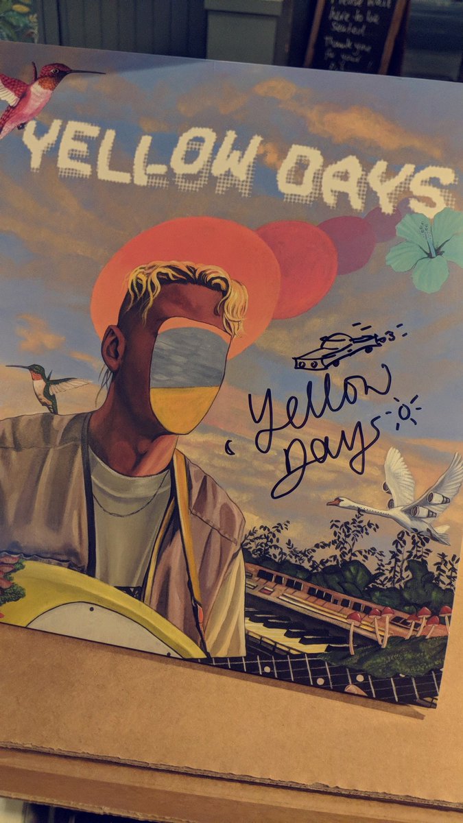 JoshuaJMacey's tweet photo. @yellowdays new record came today, signed! Can't wait to spin it for my first listen x https://t.co/jlfkl8E1ee