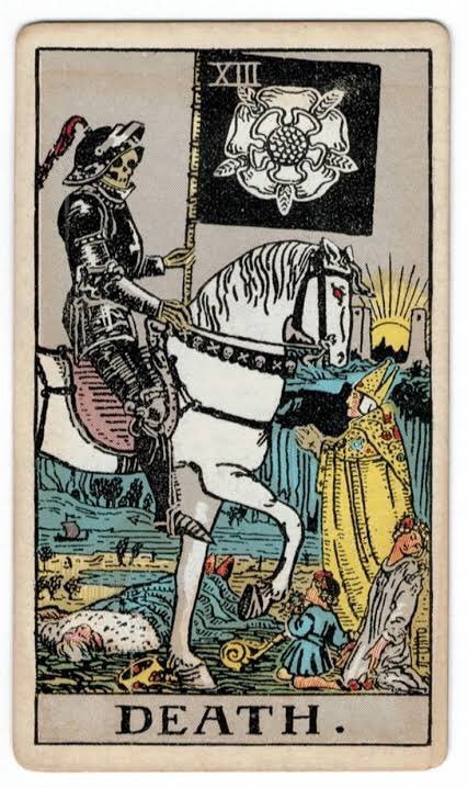 We start off with the black horse, which is a symbol of death, and it's the first thing we see so basically it's announcing what is going to happen/what happened in the end.