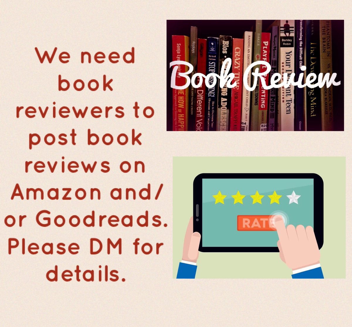 We need book reviewers to post book reviews on Amazon and/or Goodreads. Please DM for details. #IWCPublishing #BookReview
