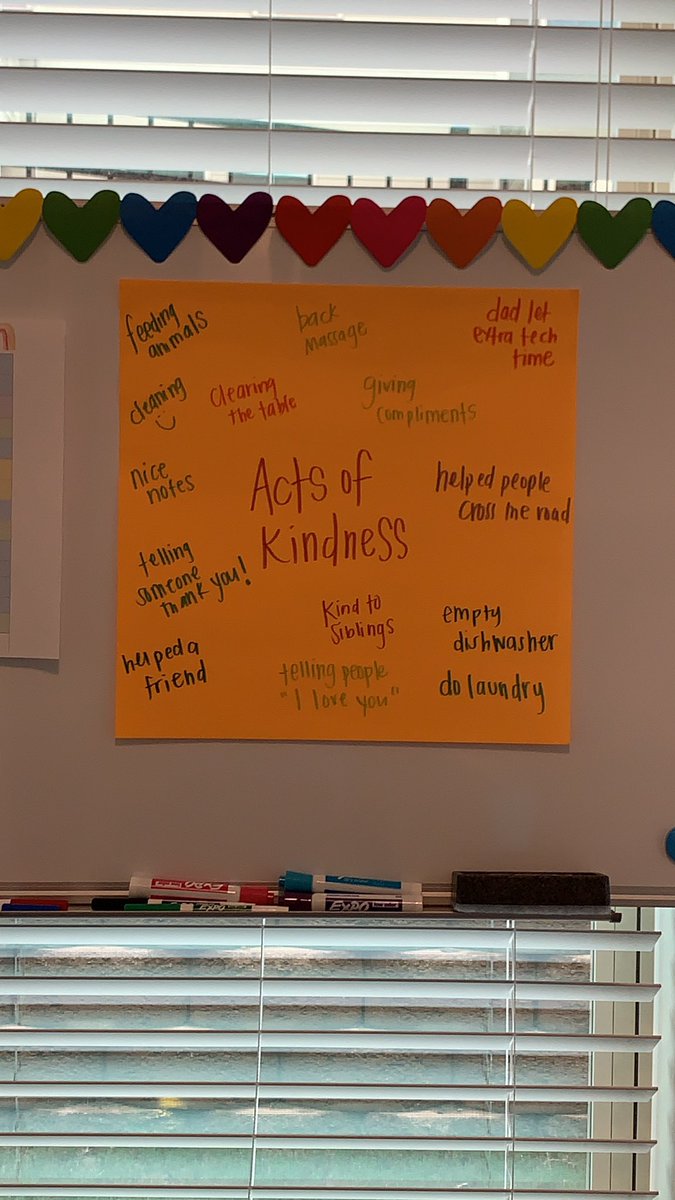 The kids requested a paper anchor chat today, so paper is what they got😀Some of their acts of kindness this week. <a href="/PosProject/">The Positivity Project</a> <a href="/HortonsCreekES/">Hortons Creek ES</a> @mrs_white3rd #togetherisbetter