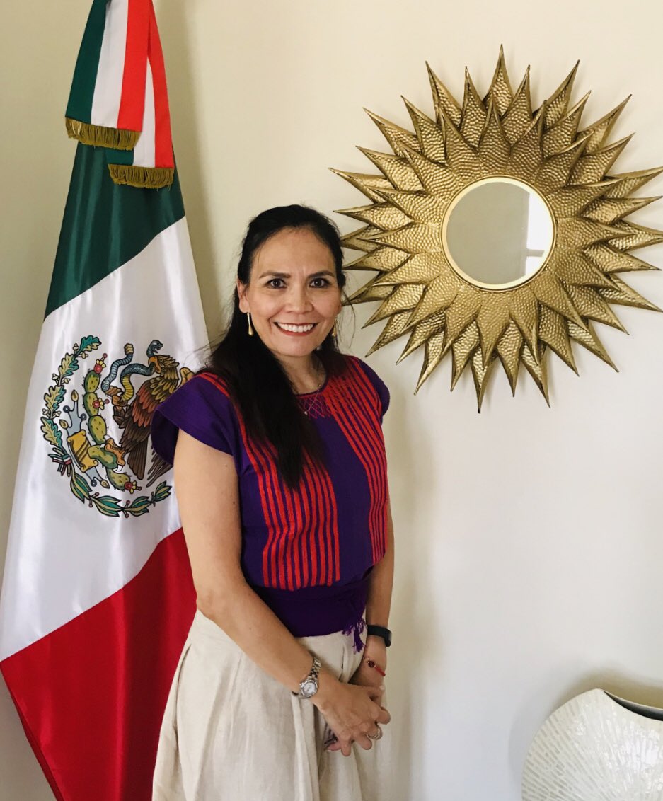 AmbGGomez's tweet photo. Para hoy, día 18/30 del #RetoMesPatrio 🇲🇽🎉🇶🇦elegi una blusa con bordado de #Oaxaca que funciona perfecto para el #ViernesTradicional ¡La invitación está abierta! En septiembre, mostremos al mundo la riqueza y colorido de los #TextilesMexicanos #ManosArtesanas #VísteteDeMéxico https://t.co/6cPCwL0bAg