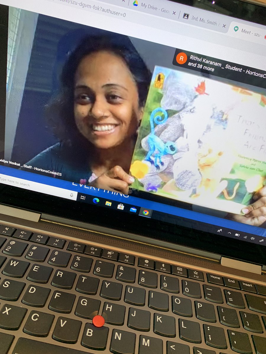 The kids were SOOOO excited to find out who our mystery reader was today😍We miss you so much Mrs. Venkat! <a href="/HortonsCreekES/">Hortons Creek ES</a> @mrs_white3rd