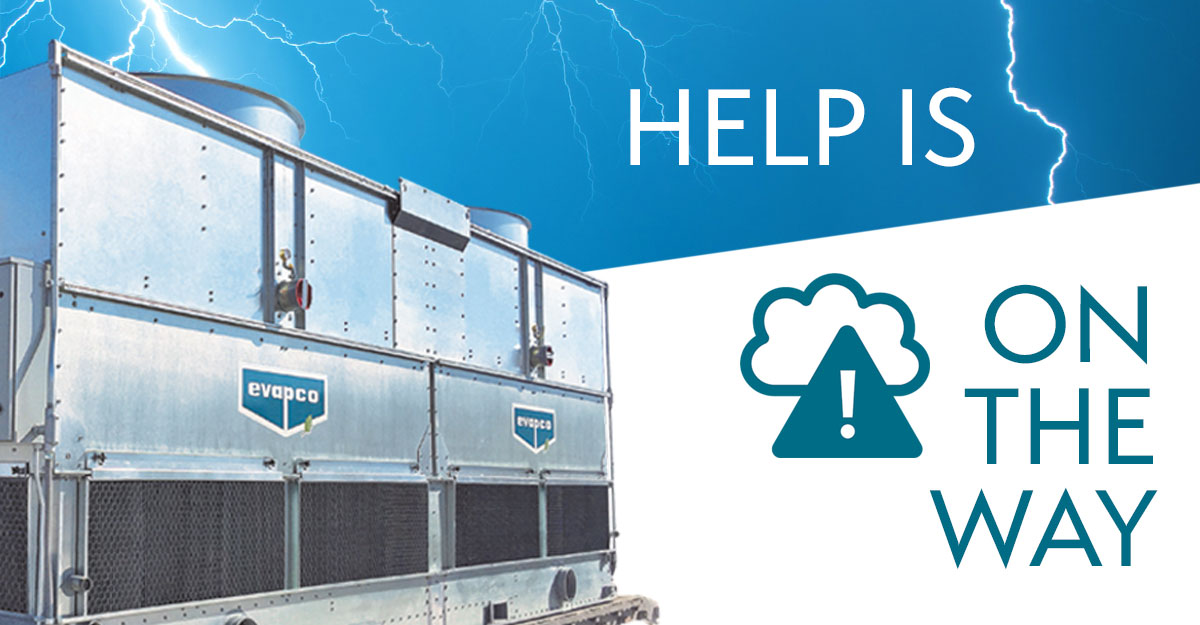 EVAPCO_Inc's tweet photo. Our team is here to help all those affected by #HurricaneSally. If you’re left with damages in the wake of this devastating storm, contact your local EVAPCO sales representative for assistance. https://t.co/TMU2VSCCeL