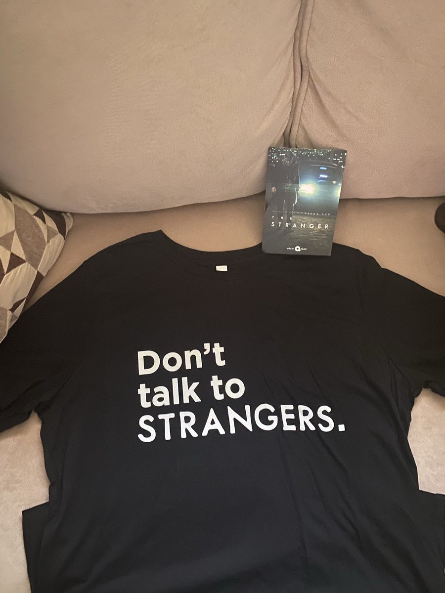 blamemymigraine's tweet photo. Thanks for the T-shirt and free year of Quibi! @Quibi @gofobo #TheStrangerQuibi https://t.co/OjonhXv1hl