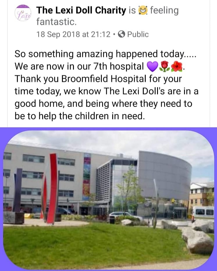LexiDollcharity's tweet photo. This day 2 years ago today our dolls went into our 7th Hospital. Amazing that now we are in 30 Hospitals and Hospices!Our dolls cost Β£10 each and that excludes extras.
https://t.co/bii8J0ImrC
#thelexidollcharity #adolltocuddle #babyloss #babylossawareness #angelinthesky #love https://t.co/dLQoh3vKfs