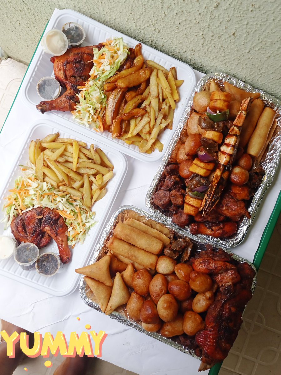 Mimieschops's tweet photo. No better way to unwind this weekend than with enjoy yourself with a tray of delicious small chops 😋😍
.
We are taking orders for tomorrow
.
Send a DM call or WhatsApp 08105773994 to order https://t.co/oCbxEhzicZ