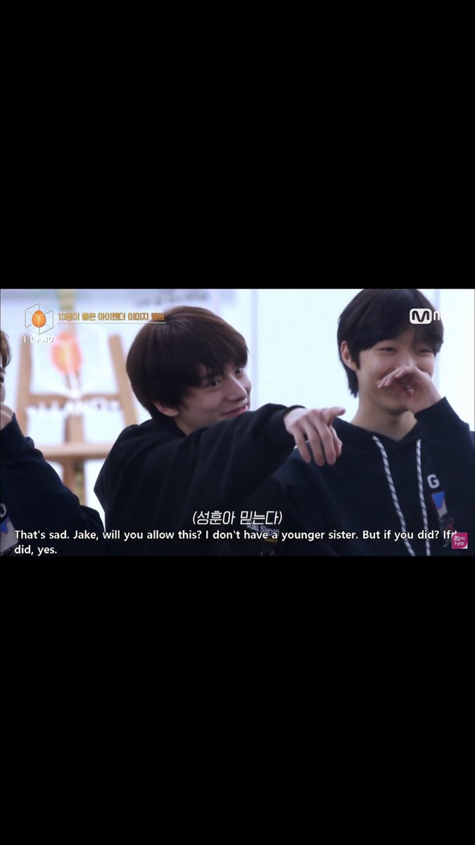j_aywonnie's tweet photo. The moment when sunghoon chose “jake” as his ideal!!!! I SQEUALED 💕#ILANDTheFinale #ENHYPEN #JAKEHOON #JAKE_ILAND #SUNGHOON https://t.co/7OxLYV77yT