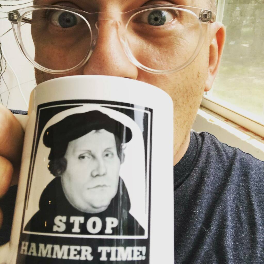 Color_Turtle's tweet image. Hey y’all! I got my mug in the mail that I designed myself and I LOVE! It marries my appreciation for 80’s pop culture and love of church history perfectly! Get your own this weekend for 10% off at my #Etsy store! Link in profile. 

#seminarygift #hammer… instagr.am/p/CFScfVrDYPO/