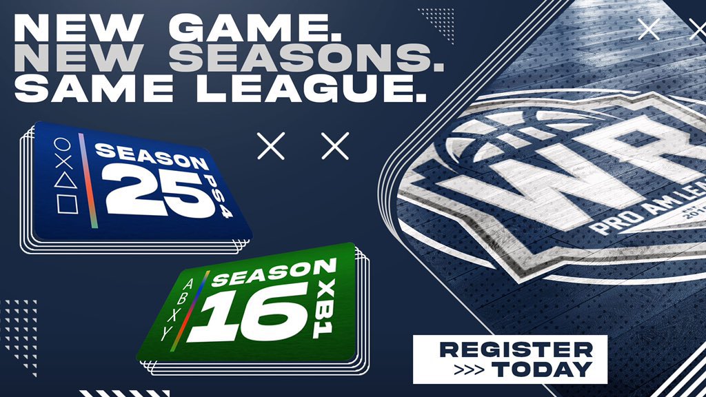 WRProAmLeague's tweet photo. 🚨LAST DAY TO REGISTER🚨

Season 25 and 16 are here. You must register by TONIGHT at 11:59 PT to be entered into the WR Open tournament at no extra cost!

Register here: https://t.co/jFouG1BA53

#NBA2K21    
@2kCompGames @OGKINGCURT @BlkFrankWhite1 https://t.co/ENT8pcopxp