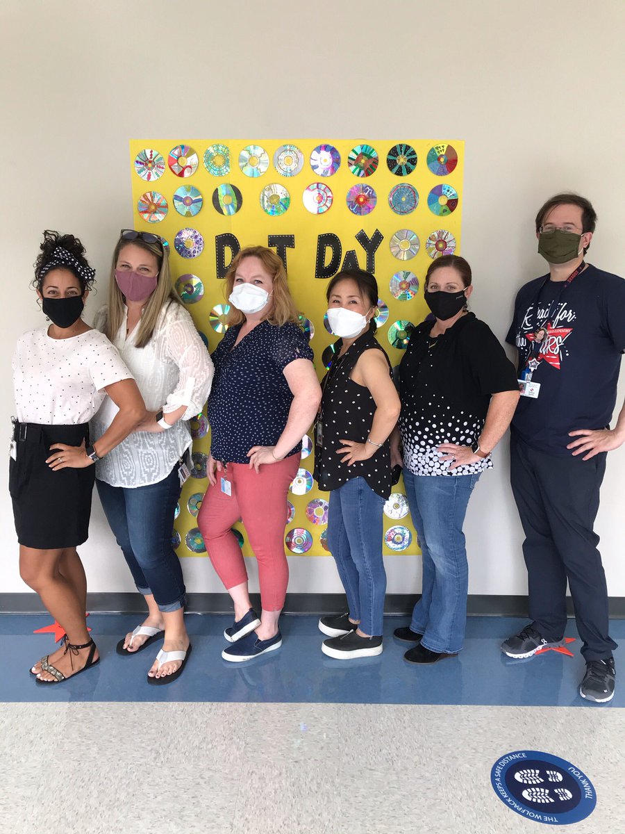 Skaggs office team on dot day! It’s been a fun Howdy week! #poweredbylearning