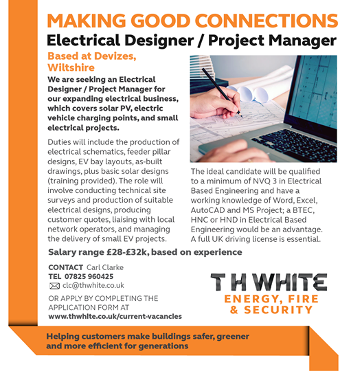 bmcresourcing's tweet photo. We are currently recruiting for an Electrical Design / Project Manager for T H White Energy, Fire &amp; Security Division. 
Interested or know someone that might be? 
Follow the link to apply
#electricaldesign #EVdesign #solarPVdesign #Wiltshirejobs 
https://t.co/y9soKPCNaT https://t.co/p4daA2SyUv