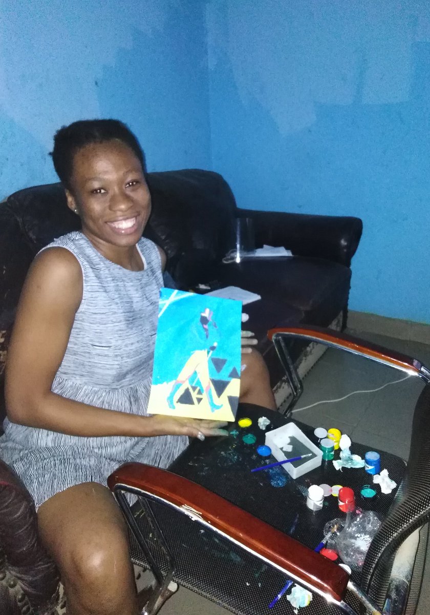 Amonu_'s tweet image. Hello ninjas.. Look what my sister made after I told her about the #JWStridingManChallenge... Rt till they see it.. 🙏
#JohnnieWalkerAt200 #Ad
I will post a video of her explaining the colors tomorrow