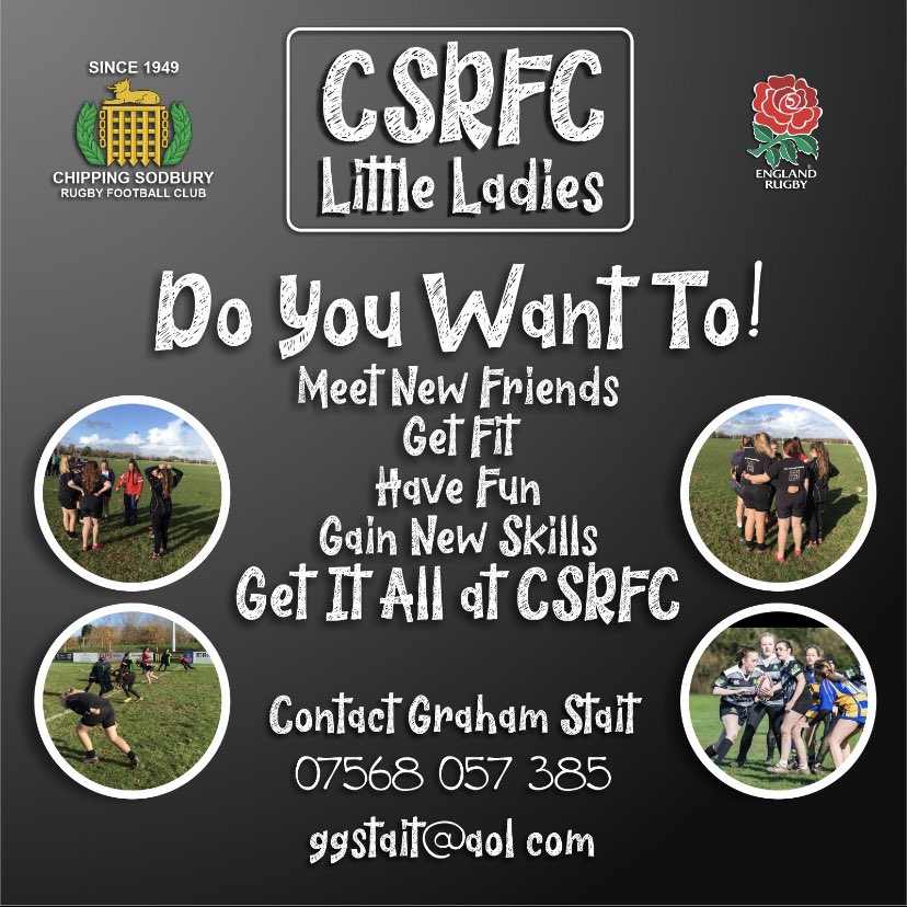 GrahamStait's tweet image. GIRLS RUGBY TRAINING!!... 
Calling all girls from school years 7 to 13 to come along and give it a TRY!!! Sodbury offer rugby for all girls age groups with all groups growing and going from strength to strength..

We are looking for players of all abilities, no experience needed.