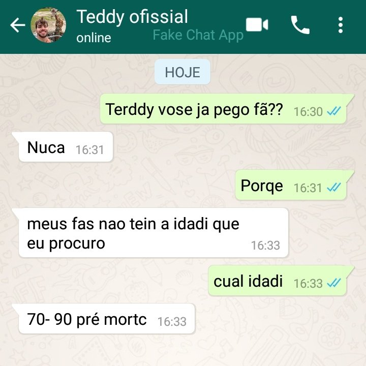 Número de WhatsApp do t3ddy (2022) Verdadeiro