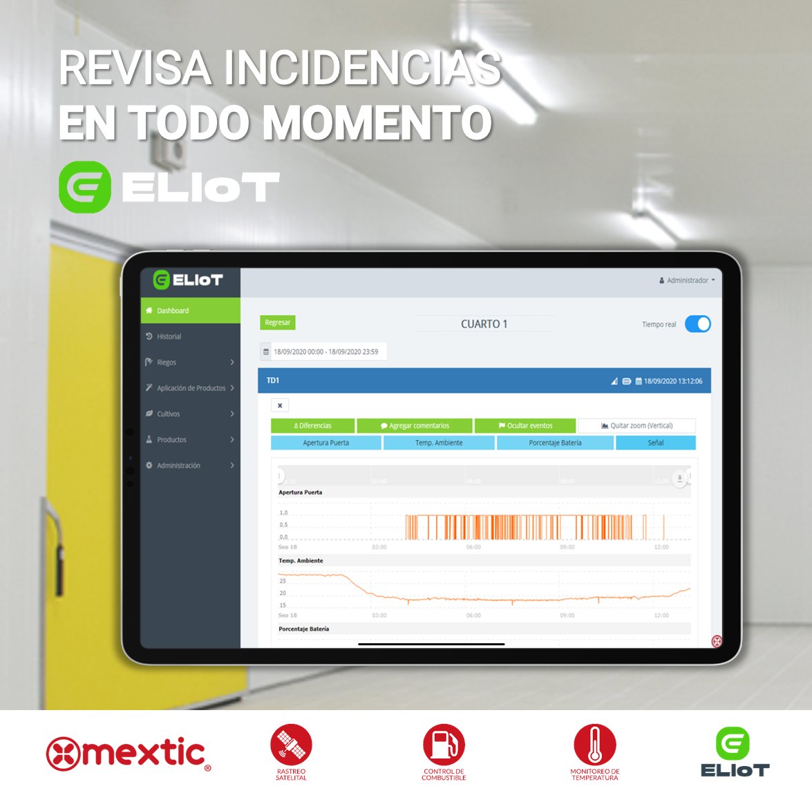 mextic's tweet photo. Consulte el historial y detecte anomalías en sus cuartos fríos🤳❄

Contáctenos al teléfono (668) 812 3195 📞o al correo hola@mextic.com✉️
#Mextic
#ELIoT
#CuartosFrios https://t.co/omKkZaLJS1