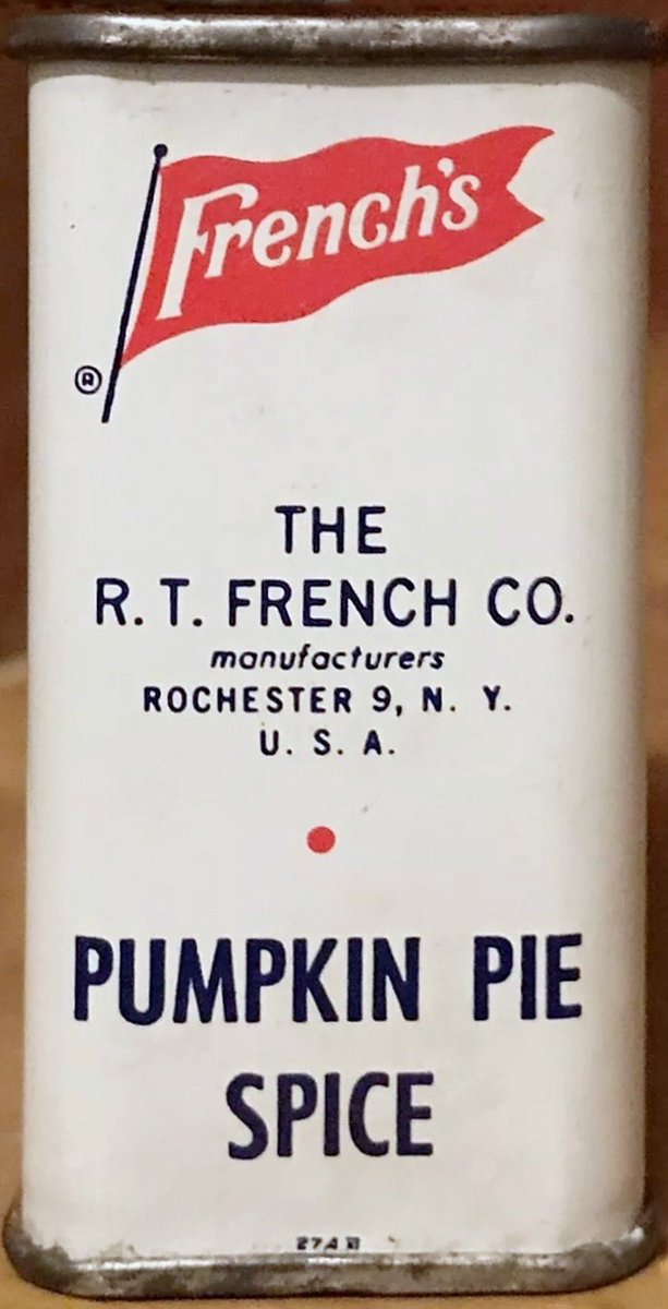 Carol French's Pumpkin Pie recipe (pumpkin pie spice, French's, CanCo code 1952)