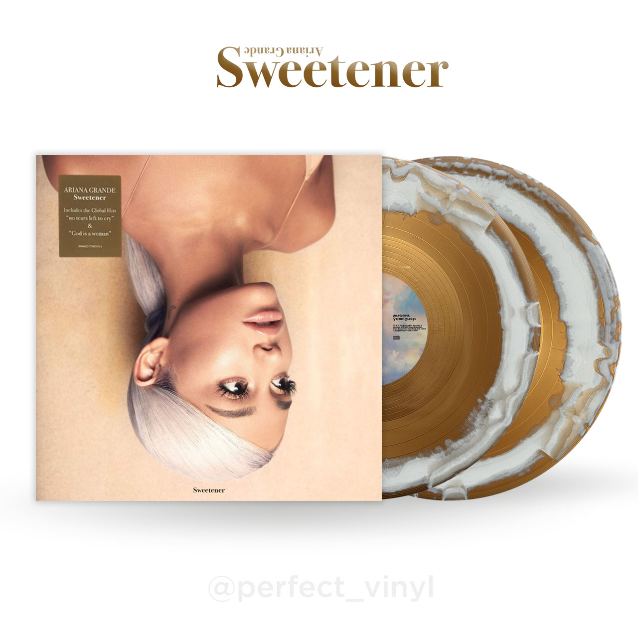 X 上的Perfect_Vinyl：「Concept or Ariana Grande - Sweetener colored vinyl  record #ArianaGrande #Sweetener #VinylRecord  / X
