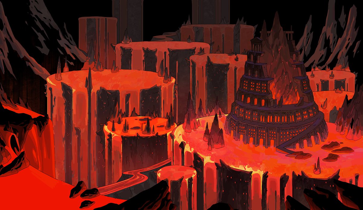 _joannetran's tweet image. some of my bigger artwork for the main locations from #hades 😊 #HadesGame