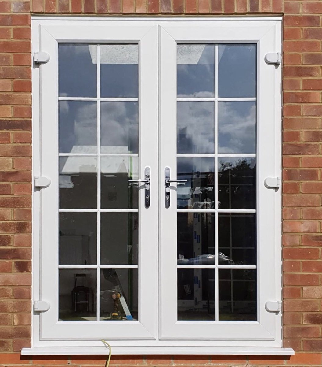 UFitSashWindows's tweet photo. 2 sets of beautiful #FrenchDoors fitted today in #Enfield with internal Georgian bars to match the existing windows in the house. We cover all aspects of #doubleglazing and #tripleglazing here✨ #doors #upvcdoors #windows #upvcwindows #upvc #doors #georgianbars #houserenovation https://t.co/3T9s2we3KE