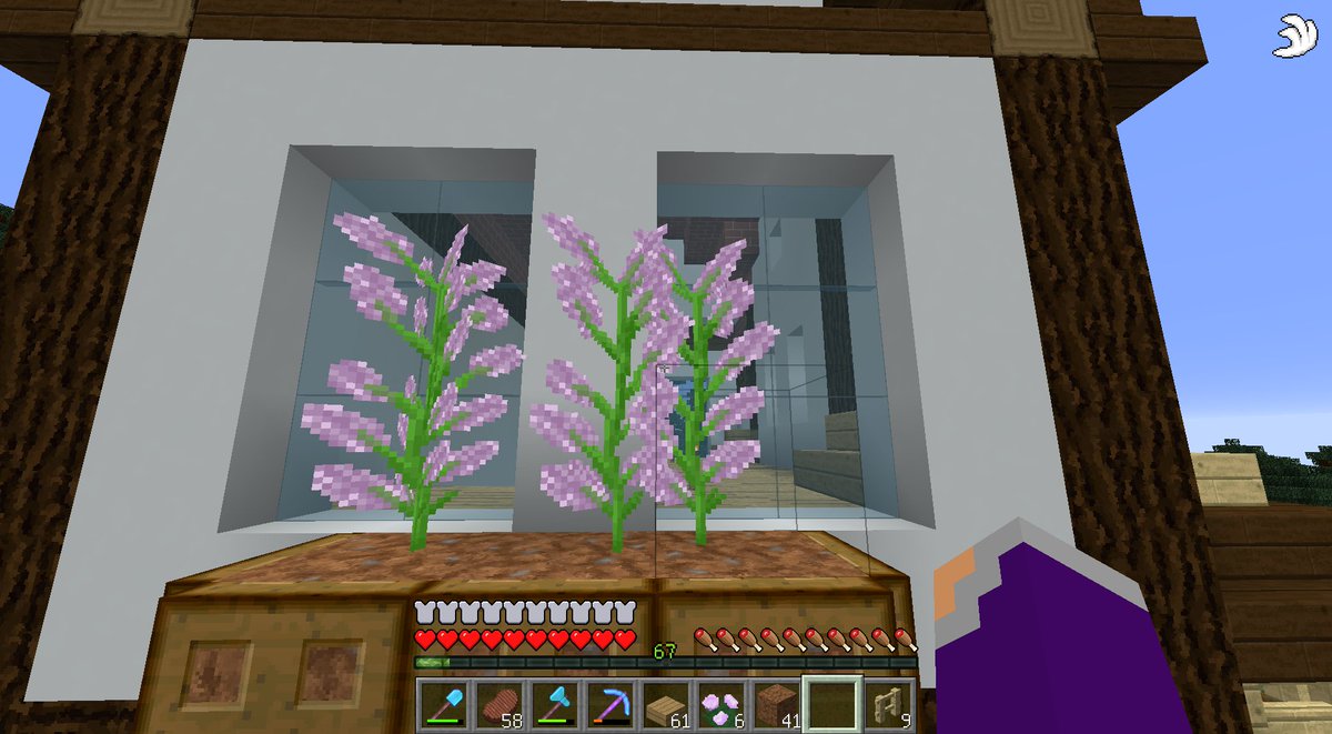 hlovelga's tweet image. Спасибо всем, кто был! Сегодня покрыли крышей домик, построенный в прошлый раз, украсили фасад немножко. 

Поймали ряд "багосов" майна, которые "фича"... и поэтому, видно, не исправляются годами, что немного печалит.

#minecraft #Майнкрафт #subserver #стрим #Twitch #Твич #Stream