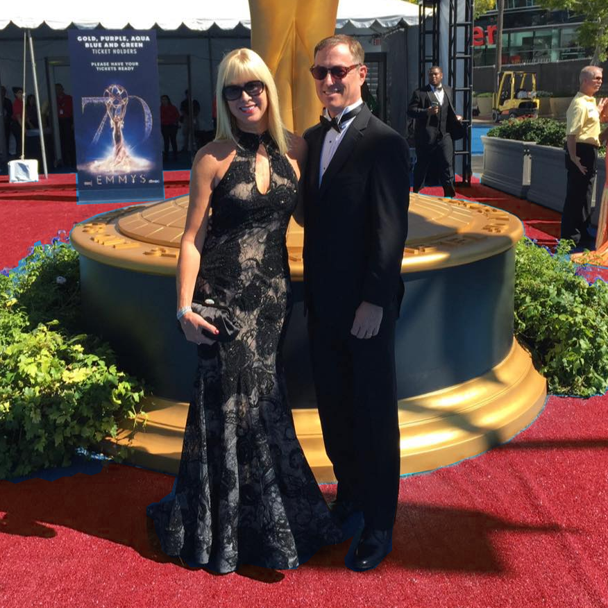 gerardkunkel's tweet photo. TV Academy Members, Producers, Actors, and will ALL be on the Red Carpet this year!  (that's me and Heather from recent years past) @TelevisionAcad 
Join us, it’s easy! - Just: 
-  Be creative and make it fun! Tell your friends!
-  Tag your photo with #emmysredcarpetlook https://t.co/rNIJLaU09y