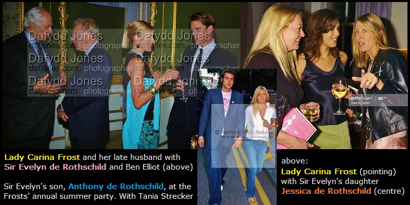 ➍➐ Lady Carina FrostHer late father, 17th Duke of Norfolk, was a ritual abuser, as was her late husband Sir David Frost, according to victims who confided in Dr Joan Coleman (RAINS list)Friends of the Frosts have included the Rothschilds, George HW Bush, Fergie, and Rantzen