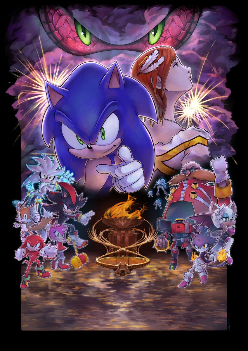 fsonic3's tweet image. Finally finished the commission i been working on all month for @LostImpactProd (ง •̀ω•́)ง✧ #sonicthehedgehog #sonicartist #sonic06