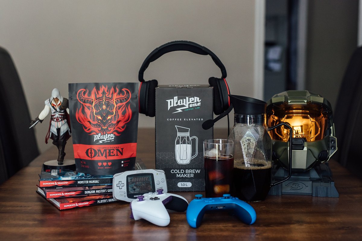 PlayerOneCoffee's tweet photo. Big announcement! ☕️ We're SO excited to finally unveil and announce pre-orders for the Player One cold brew maker!

Carefully designed and engineered to create the most incredible cold brew coffee experience imaginable. Every. Single. Time.

Pre-order at https://t.co/Of6fHLcwq9 https://t.co/gYocHgb63H