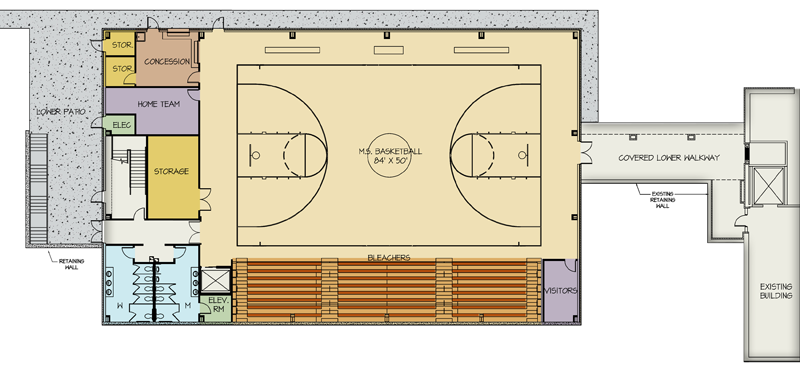 CoachCampbellL's tweet photo. I'm sharing my future classroom layout that I found from #Google The bleachers will be their seats and the gym will be the activity area. I like the layout because it will be the gym and there will be enough room for everything and everyone. #ap3040 https://t.co/UgGY3xKTNa
