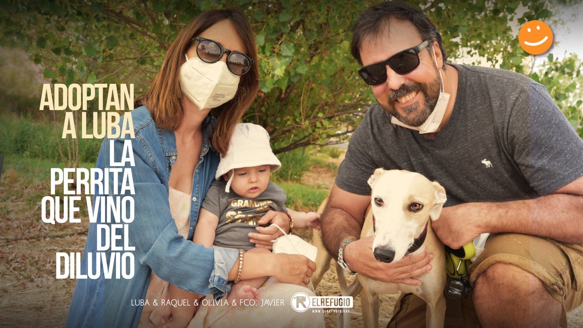 No podemos confirmar que cuantas más personas 
estén deseando que algo ocurra, 
existan más probabilidades de que así sea. 
El caso es que éramos muchas las personas 
que anhelábamos que Luba fuese adoptada 
y al final, ha ocurrido. 👏👏😘
A tod@s, ¡GRACIAS!